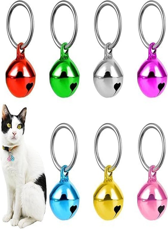 RoverPets تعليقات طوق الحيوانات الأليفة من الفولاذ المقاوم للصدأ من روفر بيتس مع جرس - إكسسوارات قلادة متينة متعددة الألوان مقاس 1/2 بوصة للقطط والكلاب، مثالية لأطواق الرقبة، أنيقة ومقاومة للصدأ (عبوة من 4 قطع) - Image 1